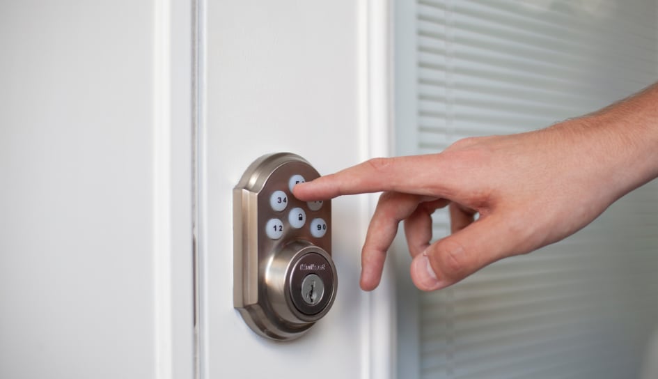 ADT smartlock on a Mansfield home